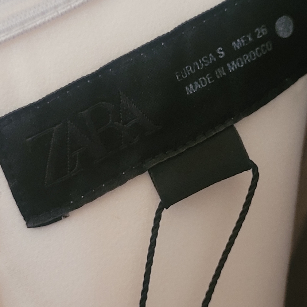 Zara White Ruffled Mini Dress - Picture 9 of 12